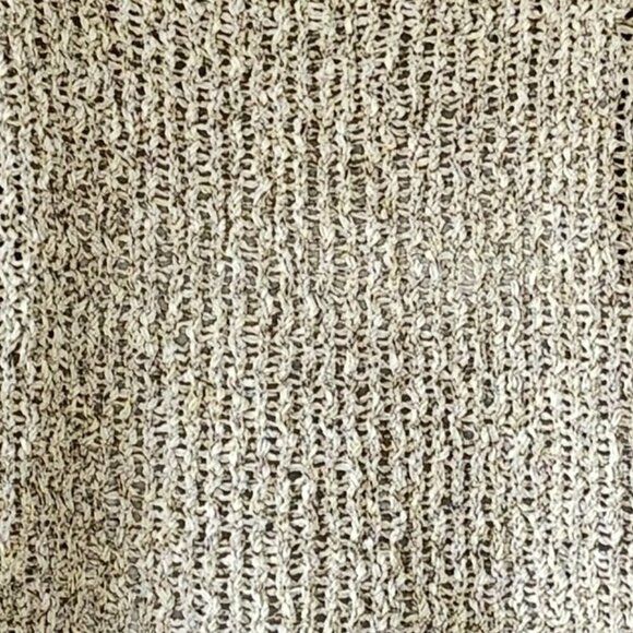 Joie Esther Textural Open Stitch Pullover Sweater Cream Grey Color Oversized XS - Picture 3 of 7